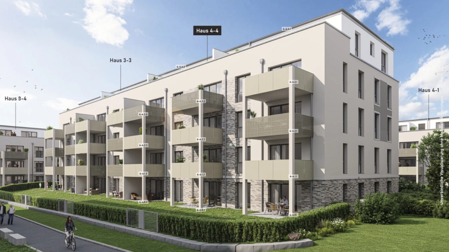 Illustration Ansicht Haus 4-4