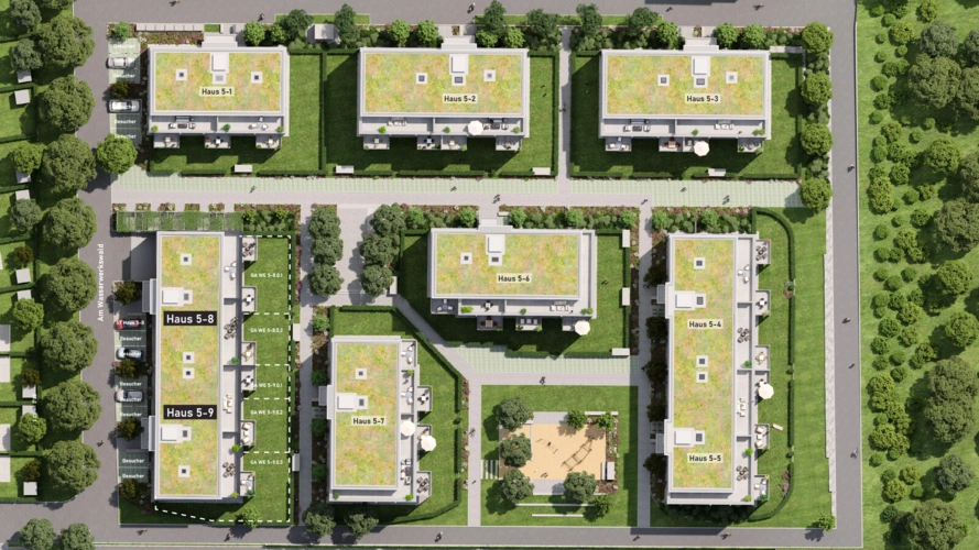 Visu Topview Baugebiet