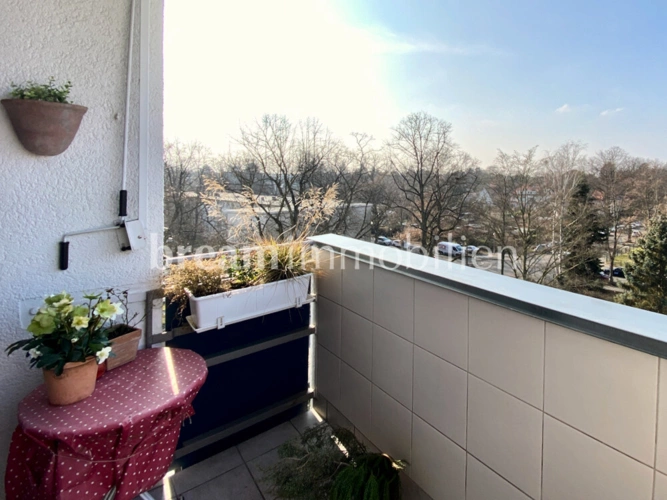 Blick vom Balkon