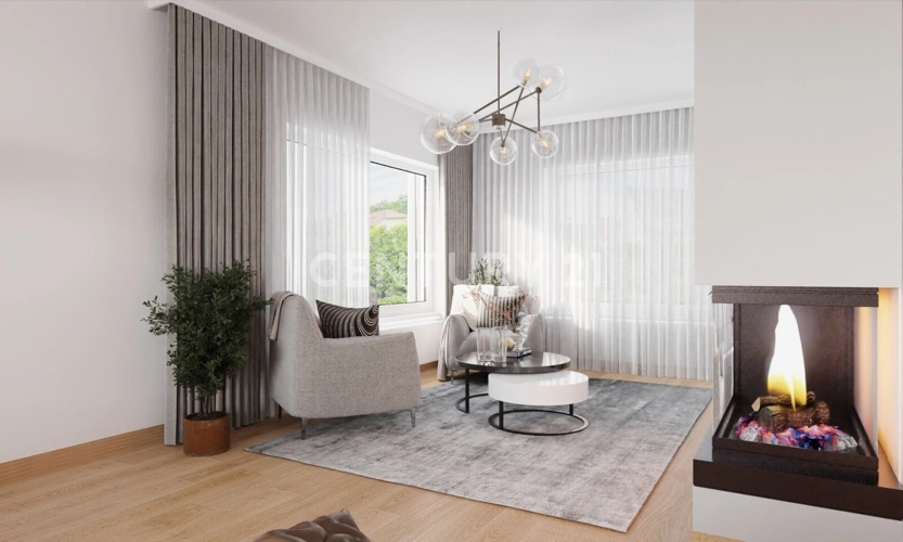 EG Kaminecke/Wohnzimmer Visualisierung