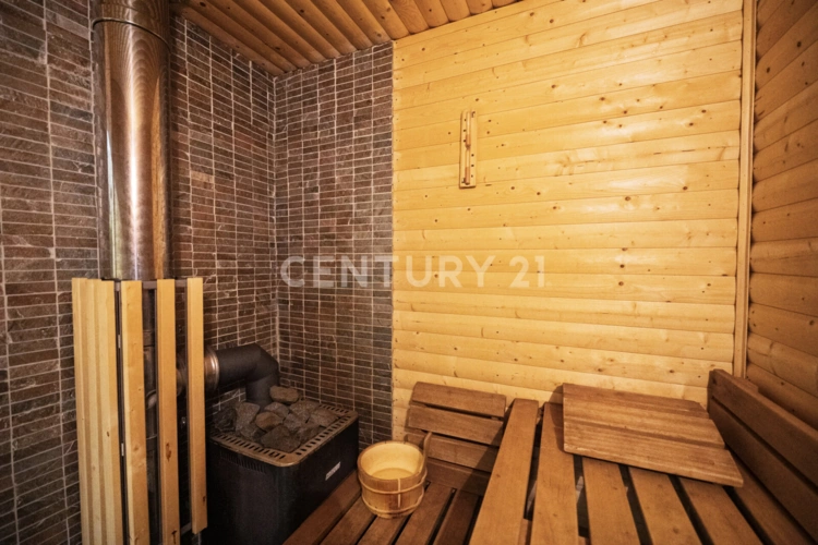 Sauna im Gartenhaus