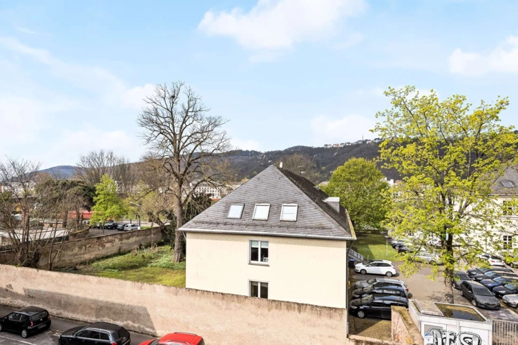 Blick vom Balkon