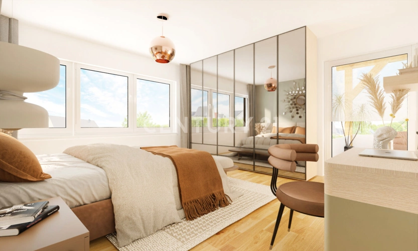 Visualisierung OG Schlafzimmer