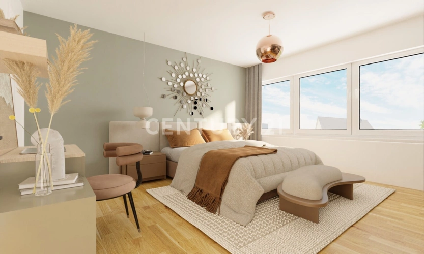 Visualisierung OG Schlafzimmer