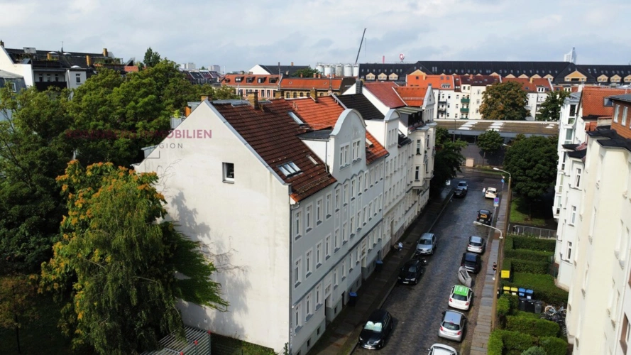 Luftansicht Haus & Straße