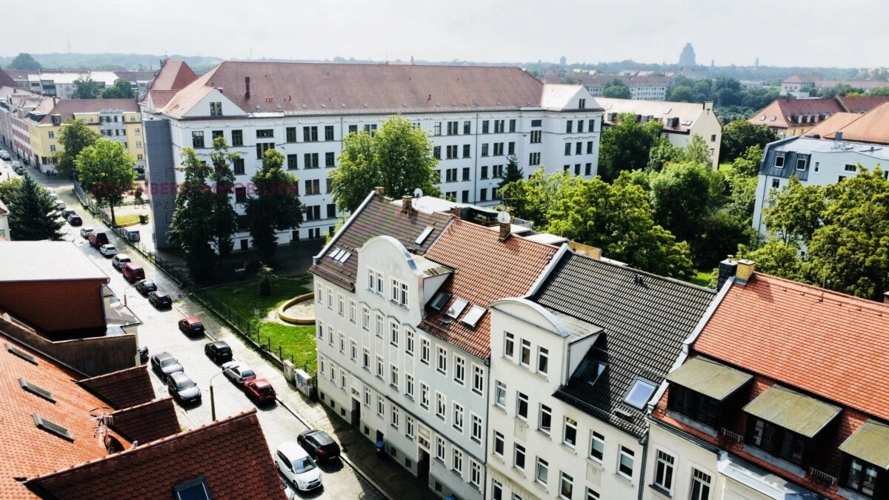 Luftansicht Haus & Straße