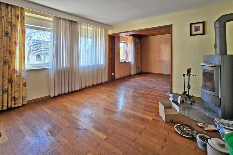Wohnzimmer mit Einzelofen