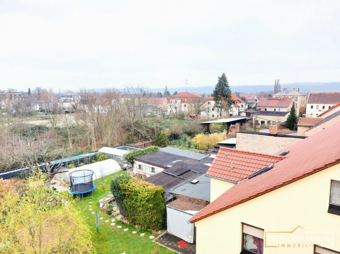 Blick übers Wohngebiet