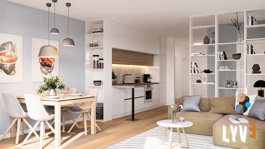 Visualisierung 3 Zimmer