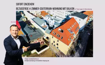 *bezugsfrei* Moderne 4-Zimmer Souterrain- Wohnung in Top Lage in Merseburg